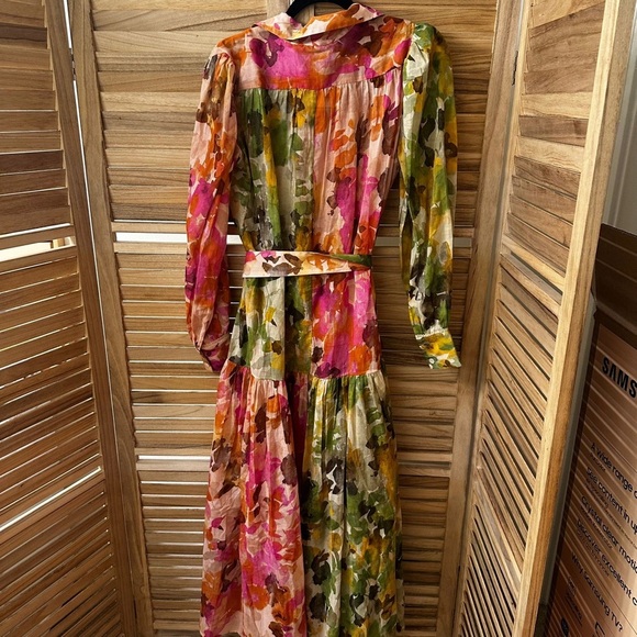 NEW NWT Evi Grintela Isla Belted Maxi Dress Size S - Picture 11 of 11